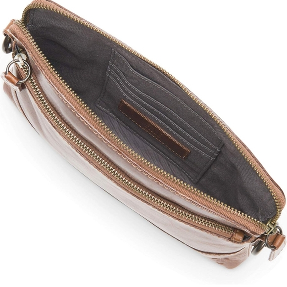NWT Frye Melissa Cognac Wristlet Crossbody - Picture 3 of 4